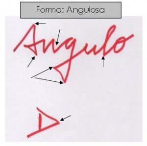 Grafología Escritura Angulosa