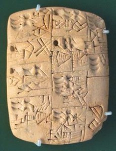 Origen de la escritura: La escritura cuneiforme