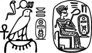 Tipos de escrituras antiguas jeroglíficos