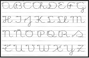 Grafología letras mayúsculas