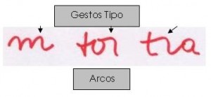 Grafología gesto tipo Arcos